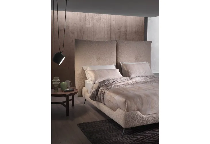 Letto in tessuto con testiera Designer Lift di Altrenotti