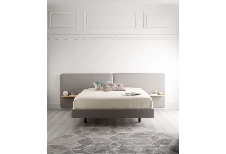 Letto con testiera Lota Bed Panel 2 di Treku