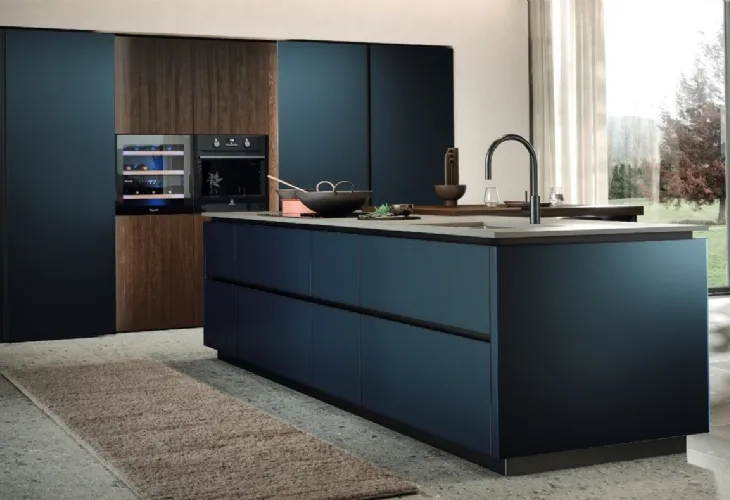 Cucina Moderna con isola Aria Tech 05 di Forma Cucine