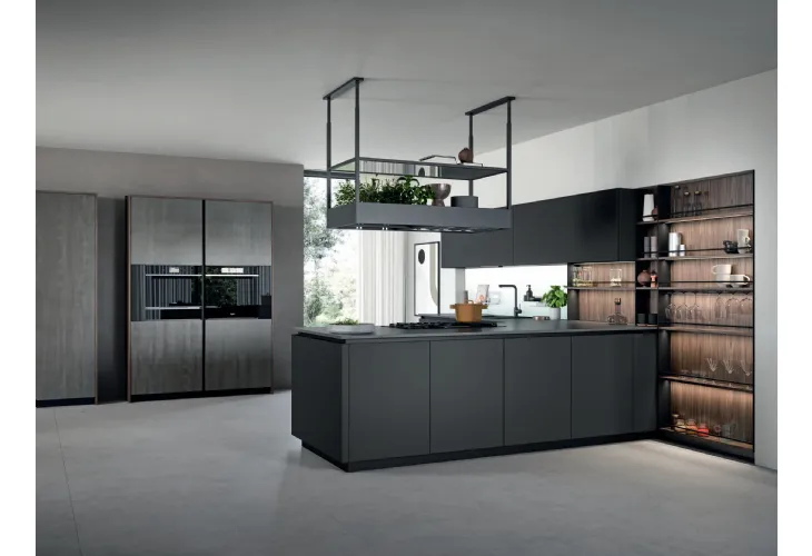 Cucina Moderna con penisola Trend Gola 01 di Forma Cucine