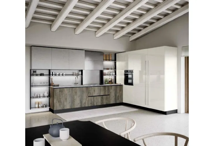 Cucina Moderna angolare Trend Maniglia Home 01 di Forma Cucine